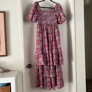English Factory Floral Maxi Dress